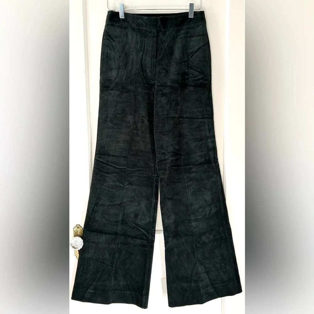 Kate Spade Modern Cord Flare Pant Deep‎ Spruce Green 6